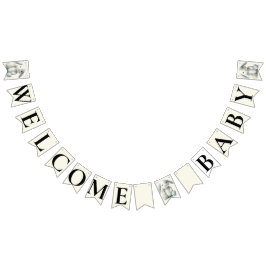 Banderines Conejo relleno BABY SHOWER "Welcome Baby"