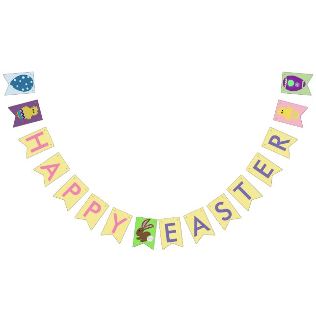 Banderines Conejos de Pascua Bunting Banner (Todo)