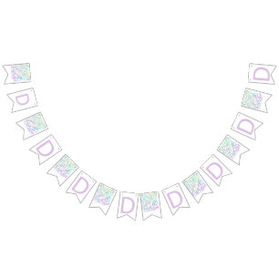 Banderines Confeti de Letras "D"