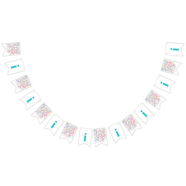 Banderines Confeti de Letras "I" (Todo)