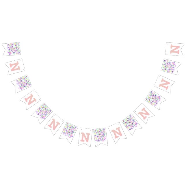 Banderines Confeti de Letras "N" (Todo)
