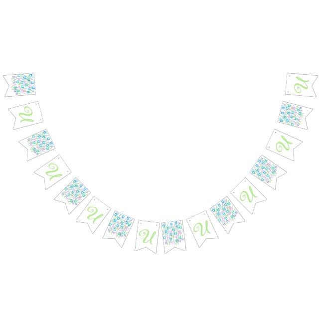 Banderines Confeti de Letras "U" (Todo)
