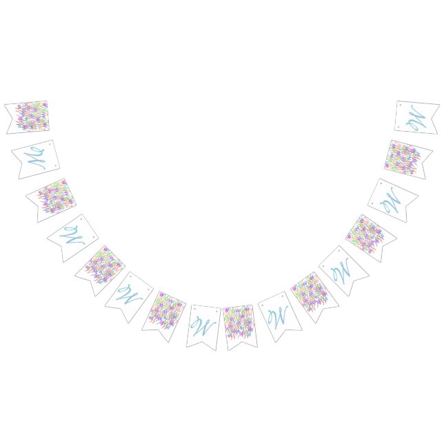 Banderines Confeti de Letras "W" (Todo)