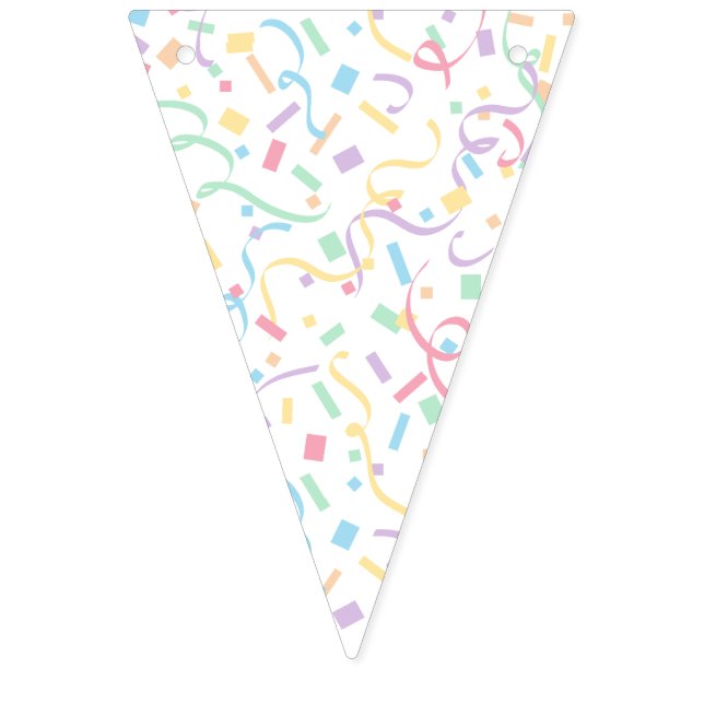 Banderines Confetti Pastels (Sorpresa) (Primera bandera)