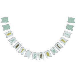 Banderines Conjunta Esfuerzo Parejas Baby Shower Bunting