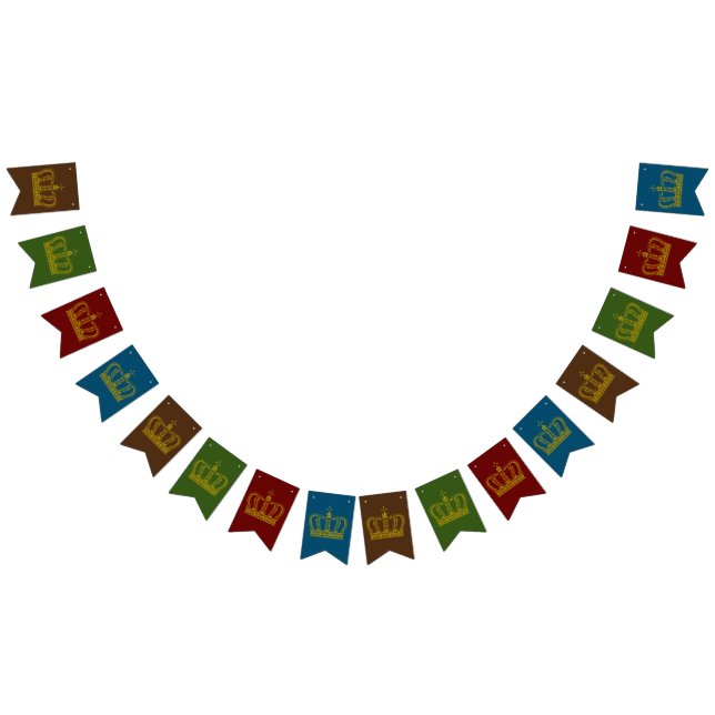 Banderines Corona dorada - real de lujo 1 (Todo)