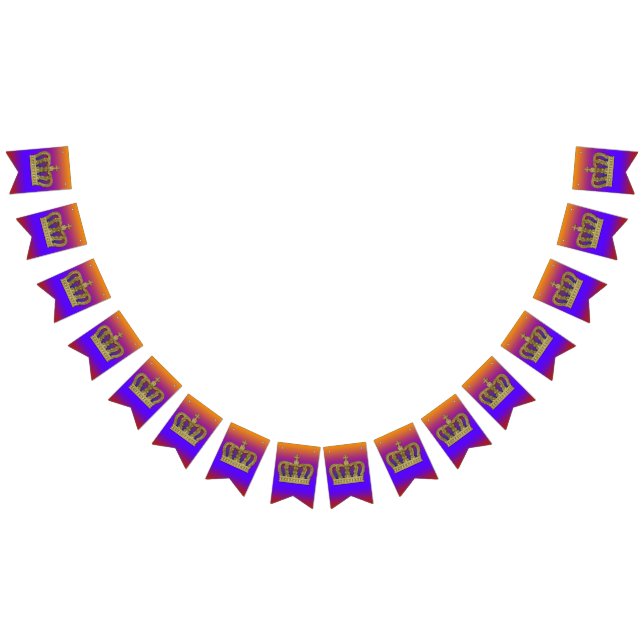 Banderines Corona dorada - realeza de lujo 4 (Todo)