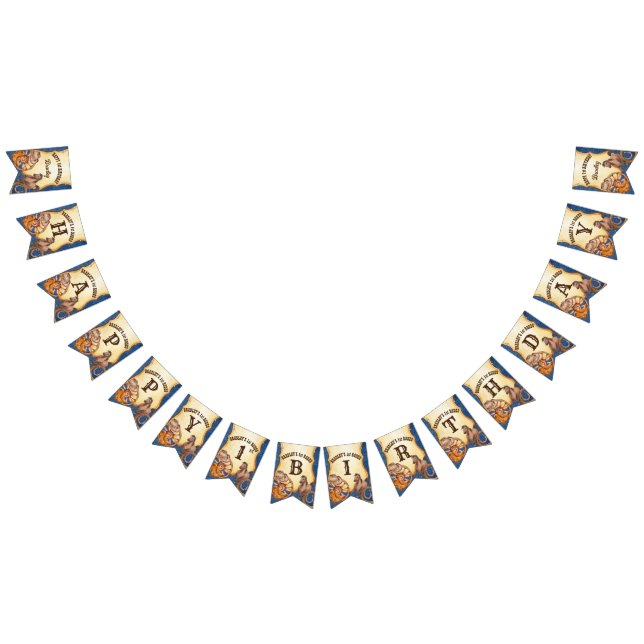 Banderines Cowboy rodeo equinos fiesta silvestre oeste (Todo)