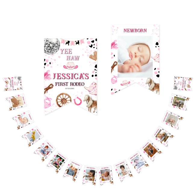 Banderines Cowgirl Wild West Primera fiesta de cumpleaños de  (Subido por el creador)