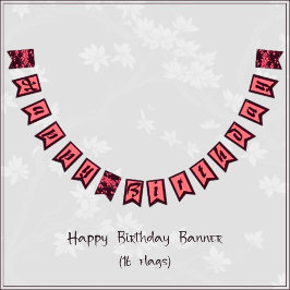 Banderines Crana de papel rosa Origami cerezo en flor