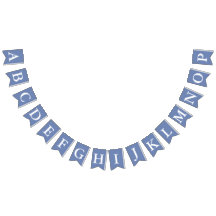 Crea tu propia letra blanca fondo azul