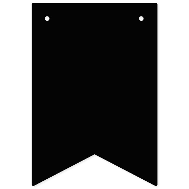 Banderines Create Your Own Black Custom Design Holiday Card (Segunda bandera)