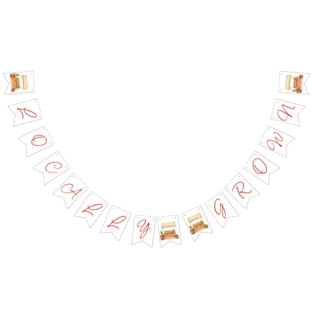 Banderines Crece localmente, Baby Shower del mercado de granj (Todo)