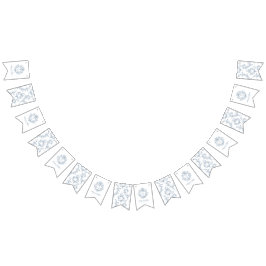 Banderines Crest Monograma Vintage Regencia Boda