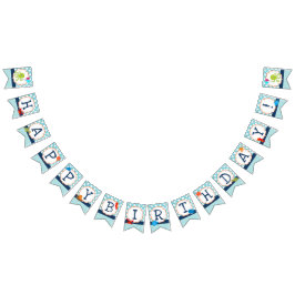 Banderines Criaturas marinas de la fiesta de cumpleaños del o