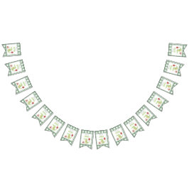 Banderines Crocodrilo acuarela 1º cumpleaños