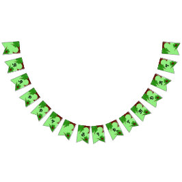 Banderines Cte Ladybug y Clover Leaf Happy Birday