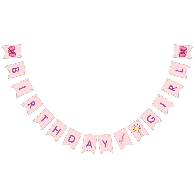 Banderines Cumpleañera Personalizada (Todo)