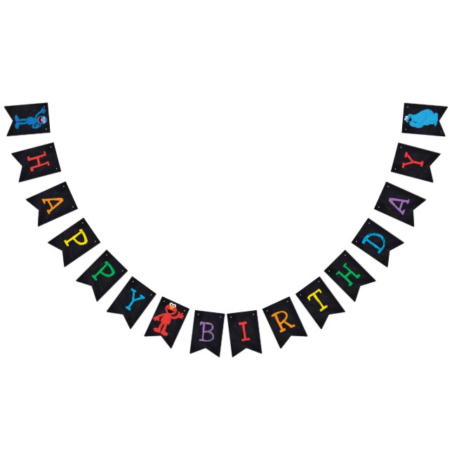 Banderines Cumpleaños de Barrio Sésamo (Todo)