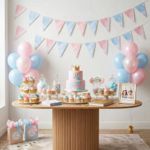 Cumpleaños de gemelos niño y niña Dos Gansos Tonto