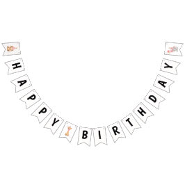 Banderines "Cumpleaños de la Selva Safari Rosa