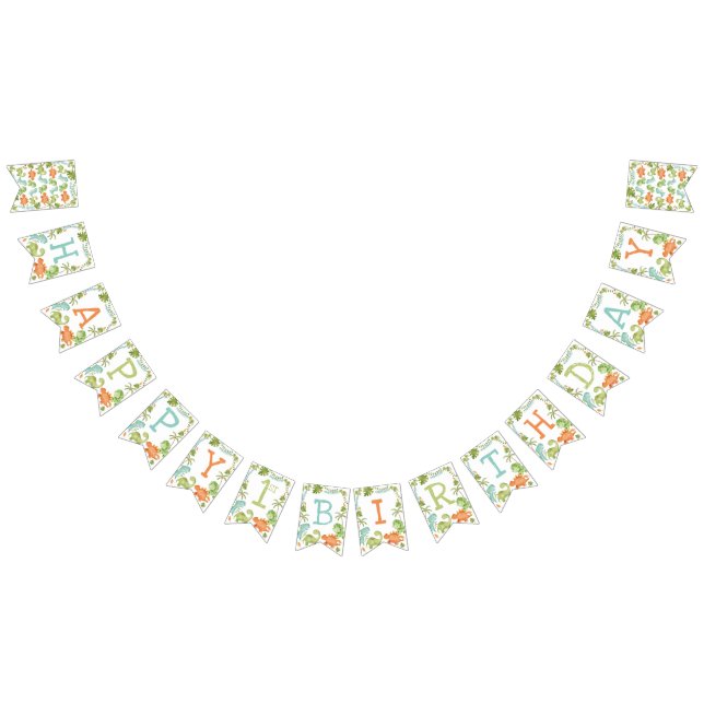 Banderines Cumpleaños de los dinosaurios (Todo)