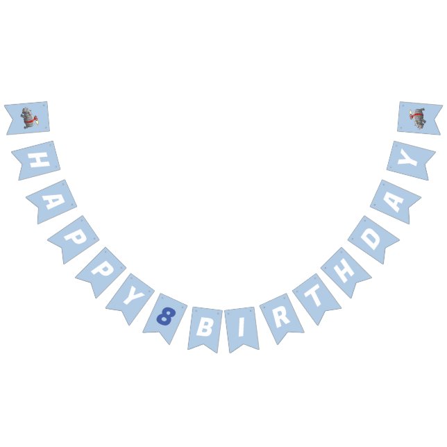 Banderines Cumpleaños de Rocket Hippo (Todo)