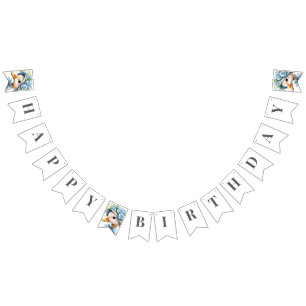 Banderines Cumpleaños de un niño ganso tonto