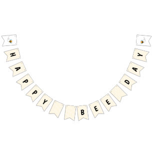 Banderines Cumpleaños del Feliz Día de la Abeja