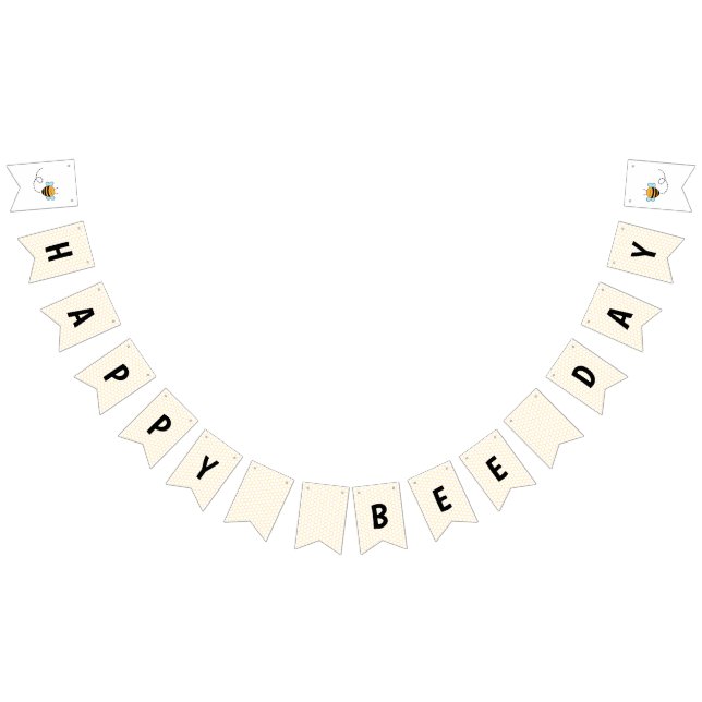 Banderines Cumpleaños del Feliz Día de la Abeja (Todo)