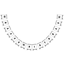 Banderines Cumpleaños del Fiesta Happy Dude