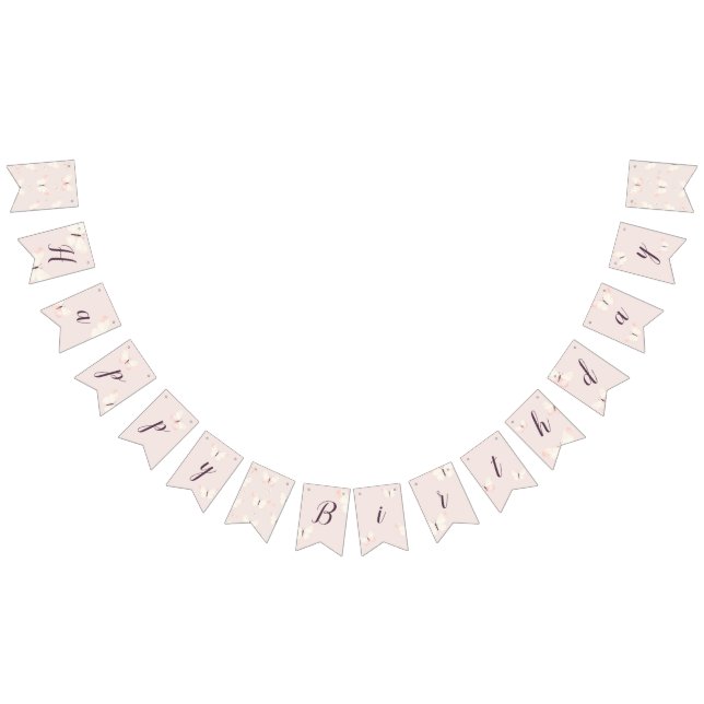 Banderines Cumpleaños del tema de la mariposa (Todo)