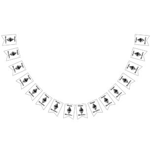 Banderines Cumpleaños Feliz Etereum Icono Bunting Banner