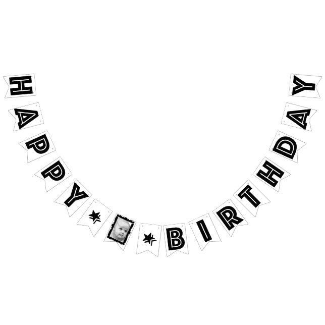 BANDERINES CUMPLEAÑOS PERSONALIZADO DE LA FOTO DEL EFECTO DEL (Todo)
