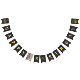 Banderines Cumpleaños Pizarra Escudo de Hogwarts Harry Potter