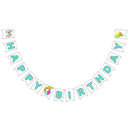 Banderines Cumpleaños totalmente Tubular 80