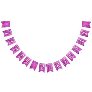 Banderines Cumpleaños Violeta y Rosa de los Hados