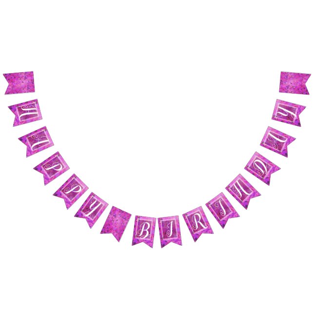 Banderines Cumpleaños Violeta y Rosa de los Hados (Todo)