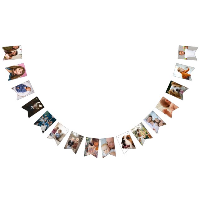 Banderines Custom Photo Bunting Flags (Todo)