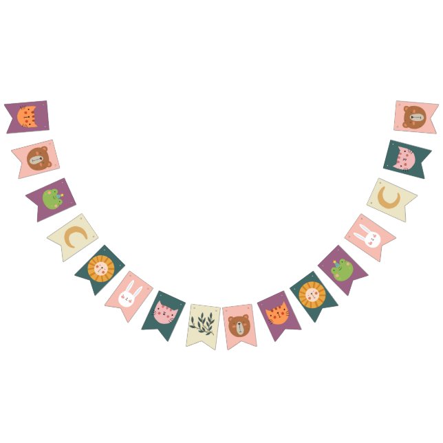 Banderines Cute Animales Bebés Sala de Enfermería (Todo)