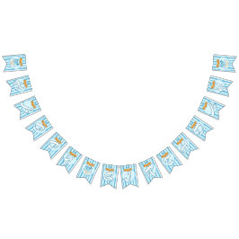 Banderines Cute Baby Blue Whale 1st Birthday