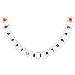 Banderines Cute Boo Halloween Fantasma Feliz cumpleaños