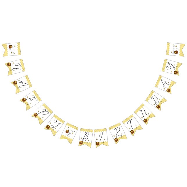 Banderines Cute Bumblebee Tan Dulce Para Ser Un Primer Cumple (Todo)