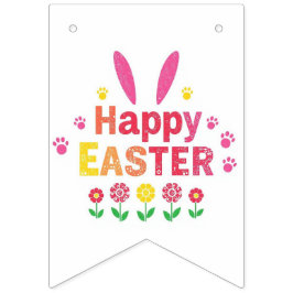 Banderines cute bunny painting Easter Eggs wrapping paper 