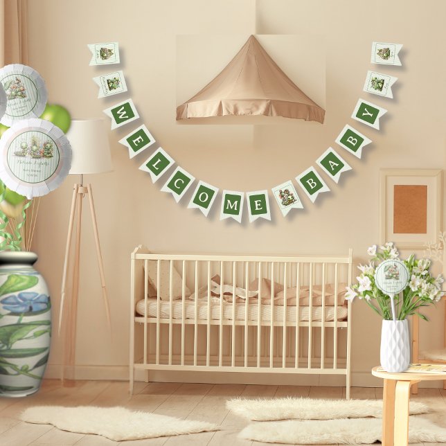 Banderines Cute Caterpillar Garden Welcome Baby  (Subido por el creador)