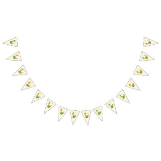 Banderines Cute Cumpleaños de Dinosaurio Bunting Banner