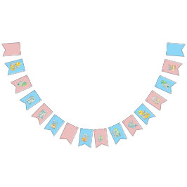 Banderines Cute Dinosaur Happy Birday