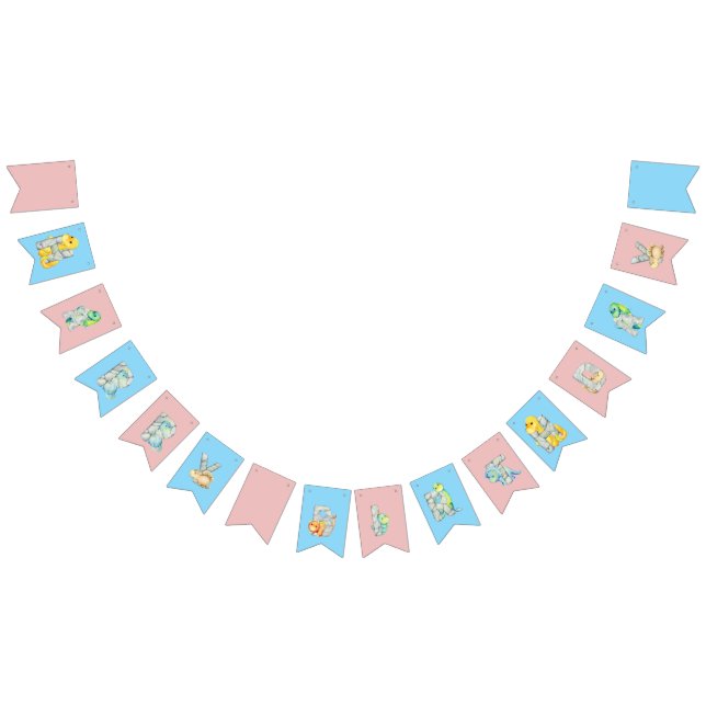 Banderines Cute Dinosaur Happy Birday (Todo)