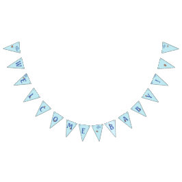 Banderines Cute es un niño osito de peluche y globos