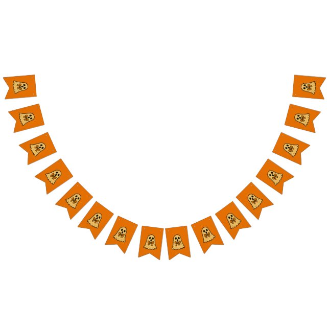 Banderines Cute Ghost Halloween Bunting Banner (Todo)